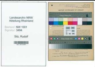 Entnazifizierung Rudolf Silz, geb. 09.09.1890 (Unternehmer)