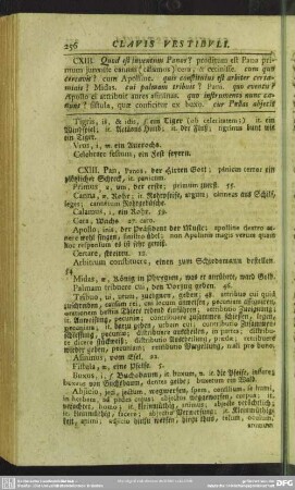 CXIII. Quod est inventum Panos?