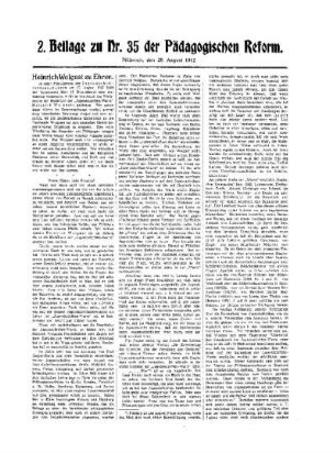 Heinrich Wolgast zu Ehren : 2. Beilage zu Nr. 35 der Pädagogischen Reform