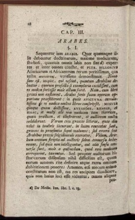Cap III. Arabes. - Cap IV. Arabistae Sive Latino Barbari.