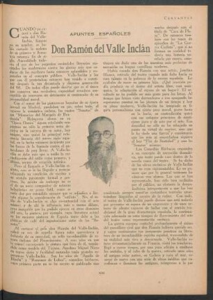 Apuntes españoles - Don Ramón del Valle Inclán