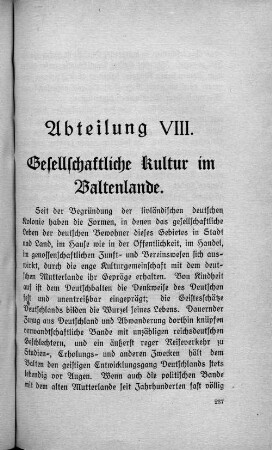 Abteilung VIII.