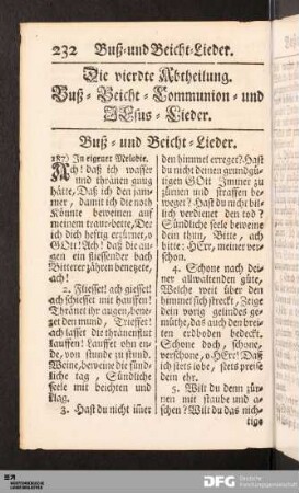 Buß- und Beicht-Lieder.