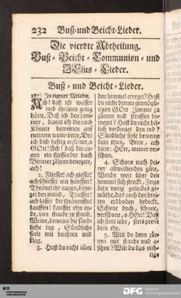 Buß- und Beicht-Lieder.