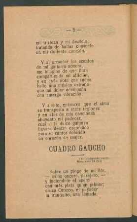 Cuadro gaucho : (Al inteligente amigo: Humberto Di Ció)