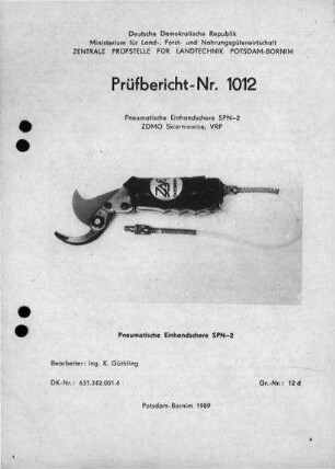 Einhandschere SPN-2