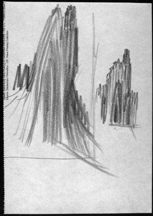Skizzen zu "Der Golem, wie er in die Welt kam" (1920)