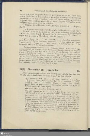 49. 104[3], November 20. Ingelheim