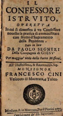 Il confessore istruito