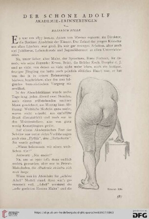 7: Der schöne Adolf : Akademie-Erinnerungen