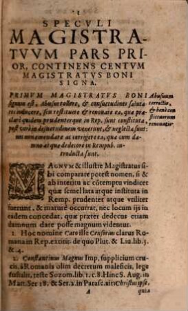 Matthaei Tympii Aureum speculum principum, consiliariorum iudicum, consulum, senatorum ...
