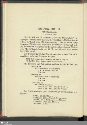 Der Krieg 1914-18