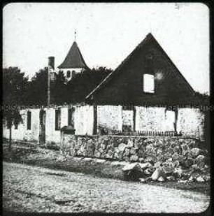 Sieg über die russischen Truppen bei Tannenberg: Zerschossenes Pfarrhaus in Usdau