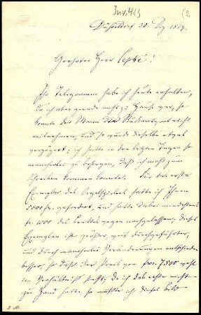 5-10-11-6.0000: Knaus, Professor Ludwig, Genremaler; diverse Schreiben ff.: Preise für einige Bilder