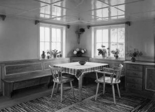 Ländliche Stube, Kirschbaumholz mit Ahorn, Schreinermeister Lederle Sonthofen