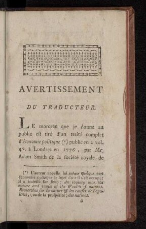 Avertissement Du Traducteur.