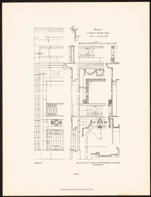 Wohnhaus Kretzer, Berlin-Tiergarten: Fassadendetails (aus: Alfred Messel, 1912)