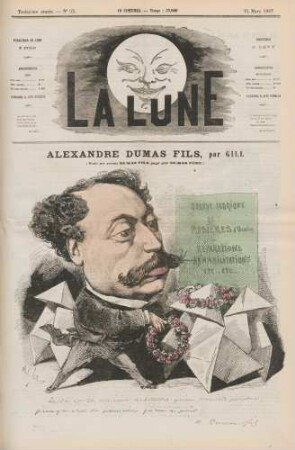 Alexandre Dumas fils, par Gill