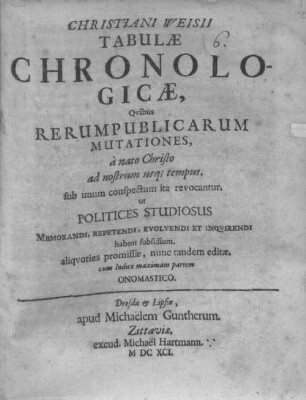 Tabulae chronologicae