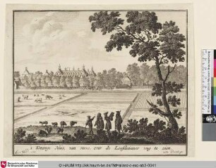 's Konings Huis, van verre, over de Loofduinner weg te zien