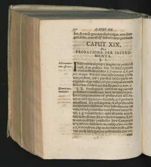 Caput XIX. De Probatione Per Instrumenta.