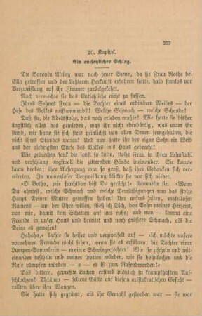 20. Kapitel. Ein entsetzlicher Schlag.