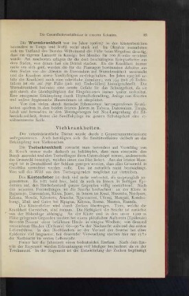 Viehkrankheiten.
