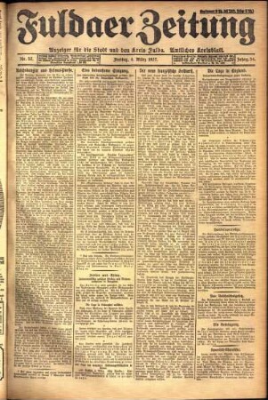Ausgabe vom Freitag, den 04. März 1927.