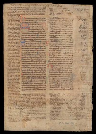 Petrus Lombardus: Sententiae cum glossa (Fragment)