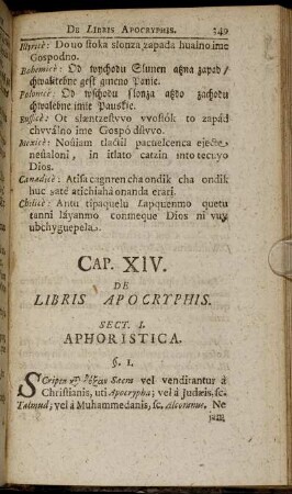 Caput XIV. De Libris Apocryphis