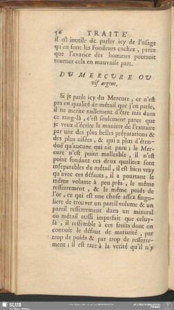 Du Mercure Ou vif argent