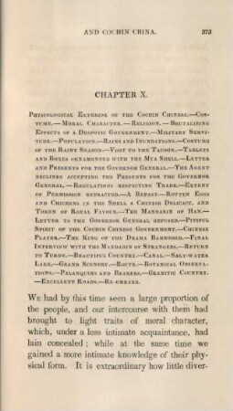 Chapter X. Physiological exterior of the Cochin Chinese