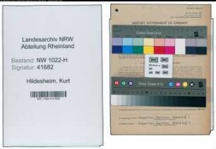 Entnazifizierung Kurt Hildesheim , geb. 04.10.1895 (Betriebsassistent)