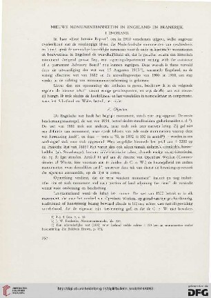 2.Ser. 7.1914: Nieuwe monumentenwetten in Engeland en Frankrijk