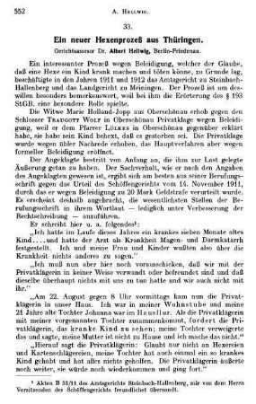552-559, Ein neuer Hexenprozeß aus Thüringen