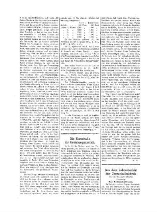 Aus dem Jahresbericht der Oberschulbehörde : (Fortsetzung) ; [(Fortsetzung folgt)]