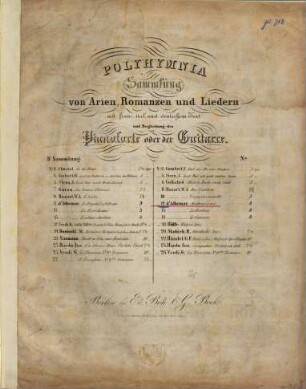 Polyhymnia : Sammlung von Arien, Romanzen und Liedern mit franz., ital. und deutschem Text ; mit Begleitung des Pianoforte oder der Guitarre, 12. Malheur à toi : romance