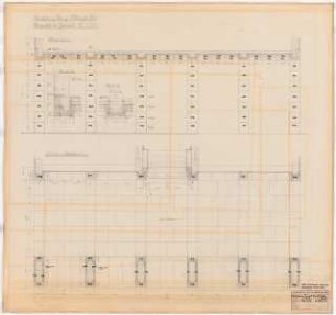 Reichsluftfahrtministerium, Berlin: Durchgang L5: Ansicht, Grundriss 1:20, Details 1:10