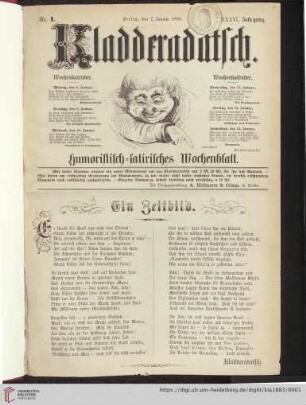 36: Kladderadatsch: Humoristisch-satirisches Wochenblatt