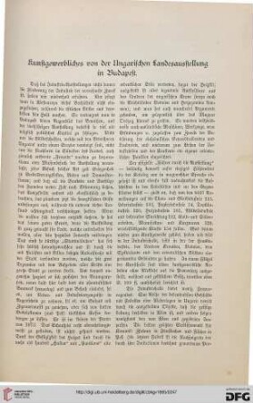 Kunstgewerbliches von der Ungarischen Landesausstellung in Budapest
