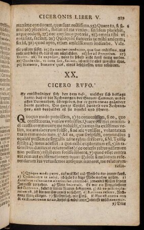 219-228, XX. Cicero Rufo. - XXI. M. T. C. L. Mescinio S. D.