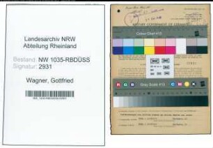 Entnazifizierung Gottfried Wagner , geb. 12.02.1909 (Elektriker)