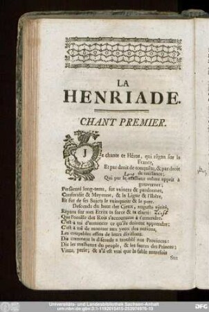 Chant Premier.