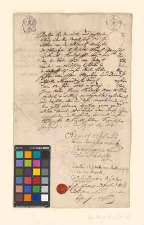 v.d. Marwitz Teil einer Obligation und Zurückzahlung von belegten Kapitalien an verschiedene Mitglieder der Familie v. d. Marwitz