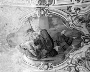 Der heilige Benedikt erweckt den Sohn des Gärtners