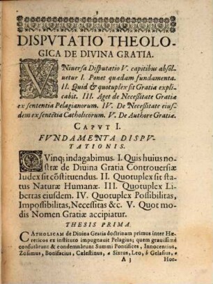 Disp. theol. de divina gratia