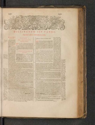 Digestorum sev Pandectarum Liber Decimusnonus.
