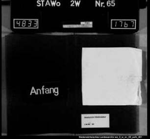 Leihhaus zu Braunschweig Bemerkung: Acta Westfalica, Nachtrag 6, vom herzogl. Staatsministerium 1894 abgegeben