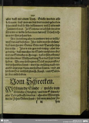 Vom Schrecken