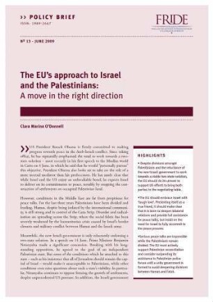 The EU's approach to Israel and the Palestinians